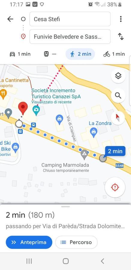 Ferienwohnung Cesa Stefi Canazei Exterior foto